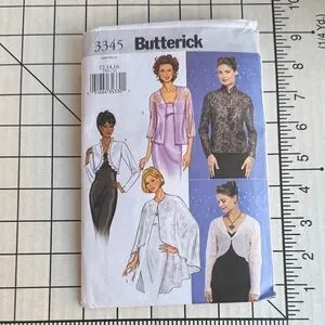 Butterick | Office | Butterick 3345 Sewing Pattern Jacket Cape Misses ...